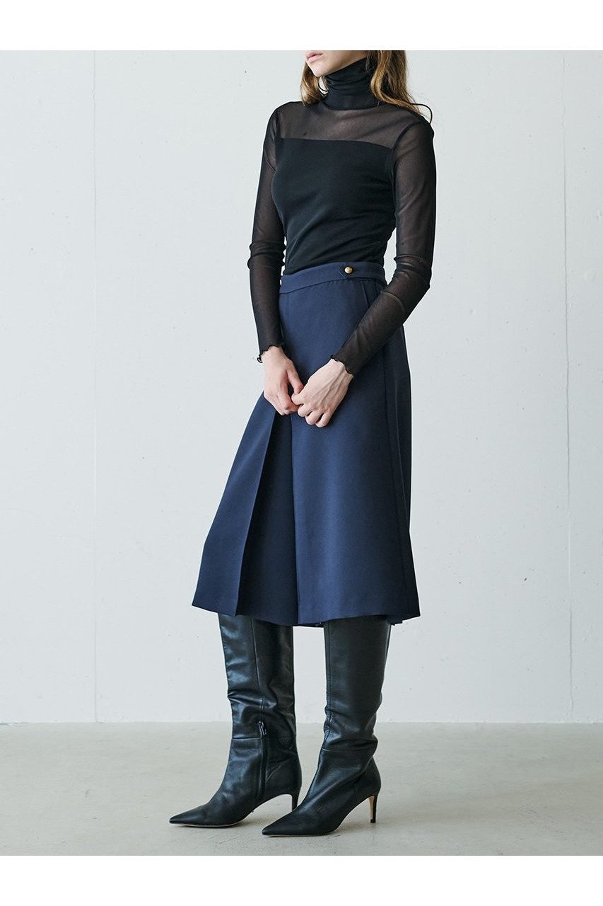 【ジェイドット/j.】のストレッチオーガンジーハイネックトップス 人気、トレンドファッション・服の通販 founy(ファニー) 　ファッション　Fashion　レディースファッション　Fashion for Women　トップス・カットソー　Cut & Sew Tops　シャツ・ブラウス・オフィスカジュアル　Elegant Blouses & Button-Ups　ロングTシャツ・Tシャツ　Longline T-Shirts & Tees　カットソー・ベーシックTシャツ　Cut-and-Sewn Tops / Stretch Tees & Basics　2025年　2025　2025-2026秋冬・A/W　Autumn/Winter 2025–26 AW25–26　エアリー　Airy Texture　オーガンジー　Organza Fabric　ストレッチ　Stretch, Stretchy Fabric　スリーブ　Sleeve, Long Sleeve / Short Sleeve　デコルテ　Décolleté, Neckline　ハイネック　High Neck, Mock Neck　ロング　Long, Long-Length　A/W・秋冬　Autumn/Winter　other-6|ID: prp329100004649092 ipo3291000000033575819