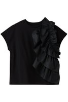【アルアバイル/allureville】の【Loulou Willoughby】ギャザーレイヤーTシャツ A 人気、トレンドファッション・服の通販 founy(ファニー) ファッション Fashion レディースファッション Fashion for Women トップス・カットソー Cut & Sew Tops シャツ・ブラウス・オフィスカジュアル Elegant Blouses & Button-Ups ロングTシャツ・Tシャツ Longline T-Shirts & Tees カットソー・ベーシックTシャツ Cut-and-Sewn Tops / Stretch Tees & Basics 2025年 2025 2025-2026秋冬・A/W Autumn/Winter 2025–26 AW25–26 ギャザー Gathered, Ruffled ショート Short, Short Length スラックス Slacks, Dress Pants スリーブ Sleeve, Long Sleeve / Short Sleeve デニム Denim, Jeans Material ハーフ Half, Half-Length フロント Front, Front Design A/W・秋冬 Autumn/Winter |ID:prp329100004649094