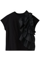 【アルアバイル/allureville】の【Loulou Willoughby】ギャザーレイヤーTシャツ A 人気、トレンドファッション・服の通販 founy(ファニー) ファッション Fashion レディースファッション Fashion for Women トップス・カットソー Cut & Sew Tops シャツ・ブラウス・オフィスカジュアル Elegant Blouses & Button-Ups ロングTシャツ・Tシャツ Longline T-Shirts & Tees カットソー・ベーシックTシャツ Cut-and-Sewn Tops / Stretch Tees & Basics 2025年 2025 2025-2026秋冬・A/W Autumn/Winter 2025–26 AW25–26 ギャザー Gathered, Ruffled ショート Short, Short Length スラックス Slacks, Dress Pants スリーブ Sleeve, Long Sleeve / Short Sleeve デニム Denim, Jeans Material ハーフ Half, Half-Length フロント Front, Front Design A/W・秋冬 Autumn/Winter thumbnail ブラック|ID: prp329100004649094 ipo3291000000033575828