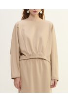 【プレインピープル/PLAIN PEOPLE】のダンボールジャージ/ミルドジャージゴムタックドルマンプルオーバー ベージュ|ID:prp329100004649095
