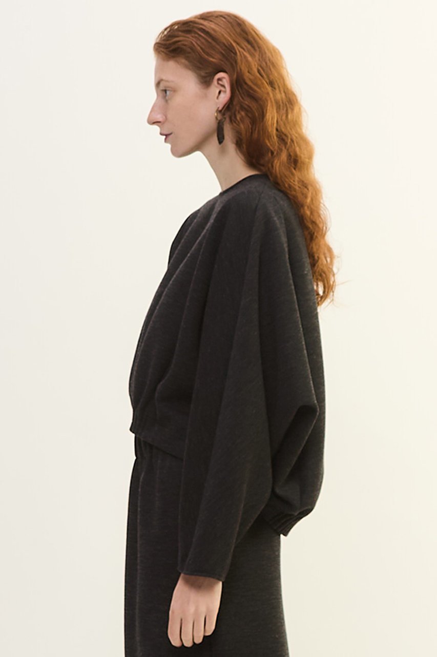 【プレインピープル/PLAIN PEOPLE】のダンボールジャージ/ミルドジャージゴムタックドルマンプルオーバー 人気、トレンドファッション・服の通販 founy(ファニー) 　ファッション　Fashion　レディースファッション　Fashion for Women　トップス・カットソー　Cut & Sew Tops　シャツ・ブラウス・オフィスカジュアル　Elegant Blouses & Button-Ups　ロングTシャツ・Tシャツ　Longline T-Shirts & Tees　カジュアルプルオーバー・ニットトップス　Pullovers & Knit Tops / Casual Pullovers　カットソー・ベーシックTシャツ　Cut-and-Sewn Tops / Stretch Tees & Basics　2025年　2025　2025-2026秋冬・A/W　Autumn/Winter 2025–26 AW25–26　なめらか　Smooth, Silky Texture　ストレート　Straight, Straight Cut　スリーブ　Sleeve, Long Sleeve / Short Sleeve　セットアップ　Set-Up, Coordinated Outfit　フォルム　Silhouette, Form　ボトム　Bottoms, Lower Wear　ロング　Long, Long-Length　ワイド　Wide, Wide Fit　A/W・秋冬　Autumn/Winter　other-2|ID: prp329100004649095 ipo3291000000033575836