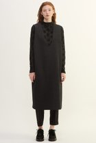 【プレインピープル/PLAIN PEOPLE】のダンボールジャージ/ミルドジャージUネックジャンパースカート チャコールグレー|ID: prp329100004649103 ipo3291000000035966874