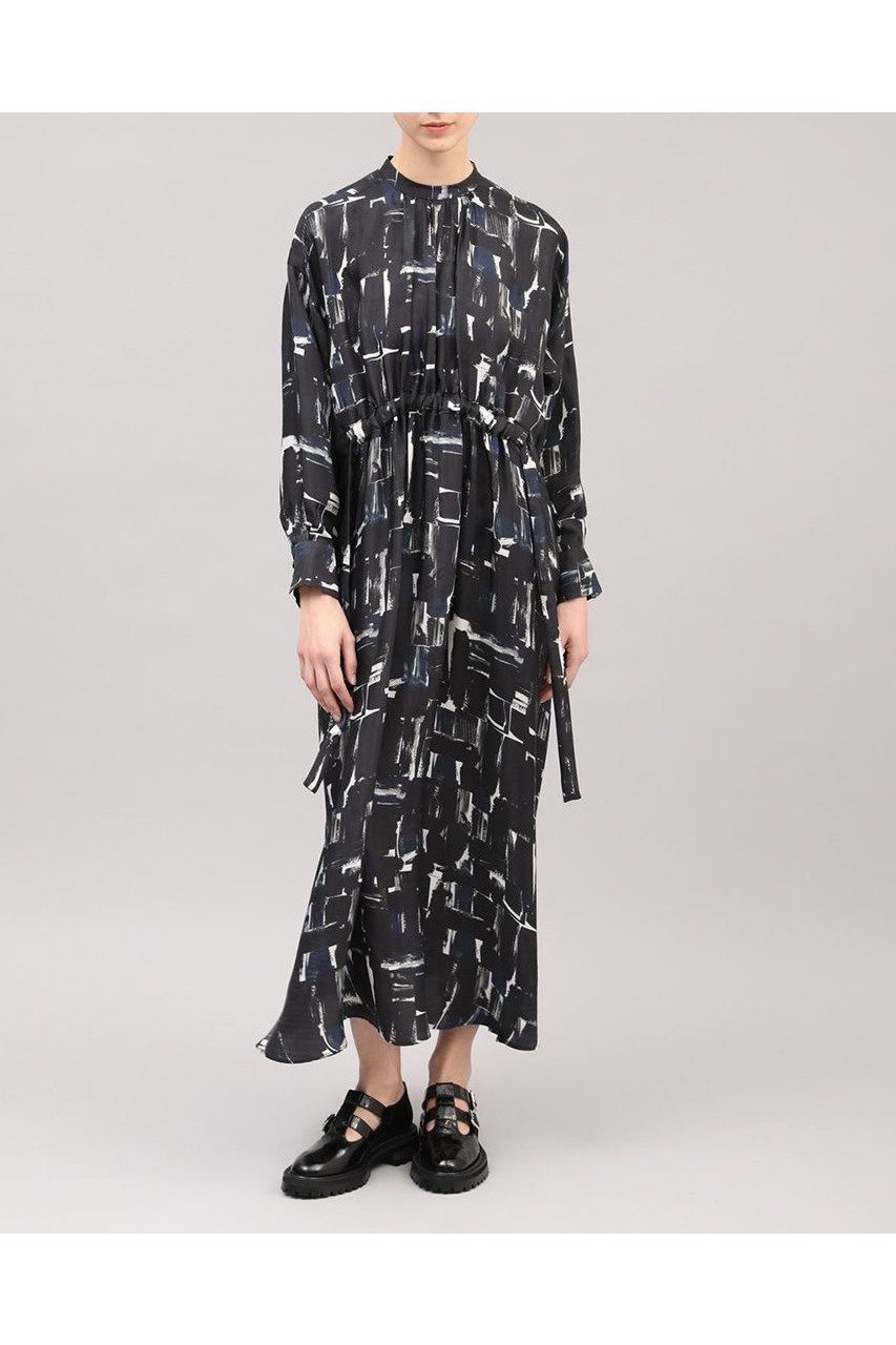 【サクラ/SACRA】のブラッシュペインティングワンピース 人気、トレンドファッション・服の通販 founy(ファニー) 　ファッション　Fashion　レディースファッション　Fashion for Women　ワンピース　Dresses　チュニック　Tunic Tops & Dresses　2025年　2025　2025-2026秋冬・A/W　Autumn/Winter 2025–26 AW25–26　チュニック　Tunic, Long Top　ドレープ　Drape, Draping Fabric　プリント　Print, Printed Pattern　リボン　Ribbon, Bow　ロング　Long, Long-Length　エレガント 上品　Elegant　A/W・秋冬　Autumn/Winter　other-7|ID: prp329100004649105 ipo3291000000033575906