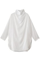 【ジェイドット/j.】のドレープハイネックシャツブラウス 人気、トレンドファッション・服の通販 founy(ファニー) ファッション Fashion レディースファッション Fashion for Women トップス・カットソー Cut & Sew Tops シャツ・ブラウス・オフィスカジュアル Elegant Blouses & Button-Ups 2025年 2025 2025-2026秋冬・A/W Autumn/Winter 2025–26 AW25–26 カーディガン Cardigan, Knitwear キャミソール Camisole, Spaghetti Strap Top シンプル Simple, Minimal スリーブ Sleeve, Long Sleeve / Short Sleeve ドレープ Drape, Draping Fabric ハイネック High Neck, Mock Neck ロング Long, Long-Length A/W・秋冬 Autumn/Winter thumbnail ホワイト|ID: prp329100004649108 ipo3291000000033575926
