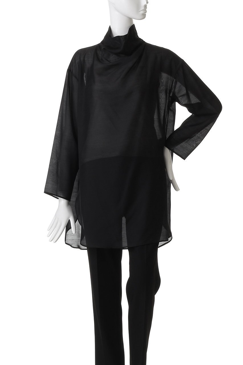 【ジェイドット/j.】のドレープハイネックシャツブラウス 人気、トレンドファッション・服の通販 founy(ファニー) 　ファッション　Fashion　レディースファッション　Fashion for Women　トップス・カットソー　Cut & Sew Tops　シャツ・ブラウス・オフィスカジュアル　Elegant Blouses & Button-Ups　2025年　2025　2025-2026秋冬・A/W　Autumn/Winter 2025–26 AW25–26　カーディガン　Cardigan, Knitwear　キャミソール　Camisole, Spaghetti Strap Top　シンプル　Simple, Minimal　スリーブ　Sleeve, Long Sleeve / Short Sleeve　ドレープ　Drape, Draping Fabric　ハイネック　High Neck, Mock Neck　ロング　Long, Long-Length　A/W・秋冬　Autumn/Winter　other-2|ID: prp329100004649108 ipo3291000000033575929