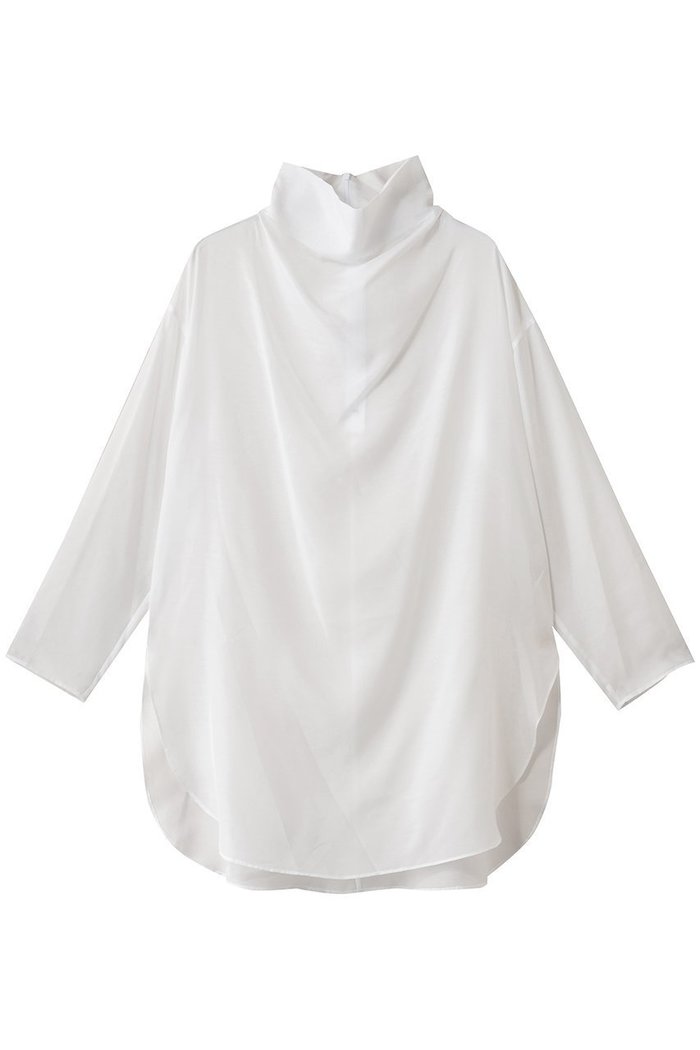 【ジェイドット/j.】のドレープハイネックシャツブラウス インテリア・キッズ・メンズ・レディースファッション・服の通販 founy(ファニー) https://founy.com/ ファッション Fashion レディースファッション Fashion for Women トップス・カットソー Cut & Sew Tops シャツ・ブラウス・オフィスカジュアル Elegant Blouses & Button-Ups カーディガン Cardigan, Knitwear キャミソール Camisole, Spaghetti Strap Top シンプル Simple, Minimal スリーブ Sleeve, Long Sleeve / Short Sleeve ドレープ Drape, Draping Fabric ハイネック High Neck, Mock Neck ロング Long, Long-Length |ID: prp329100004649108 ipo3291000000036004434