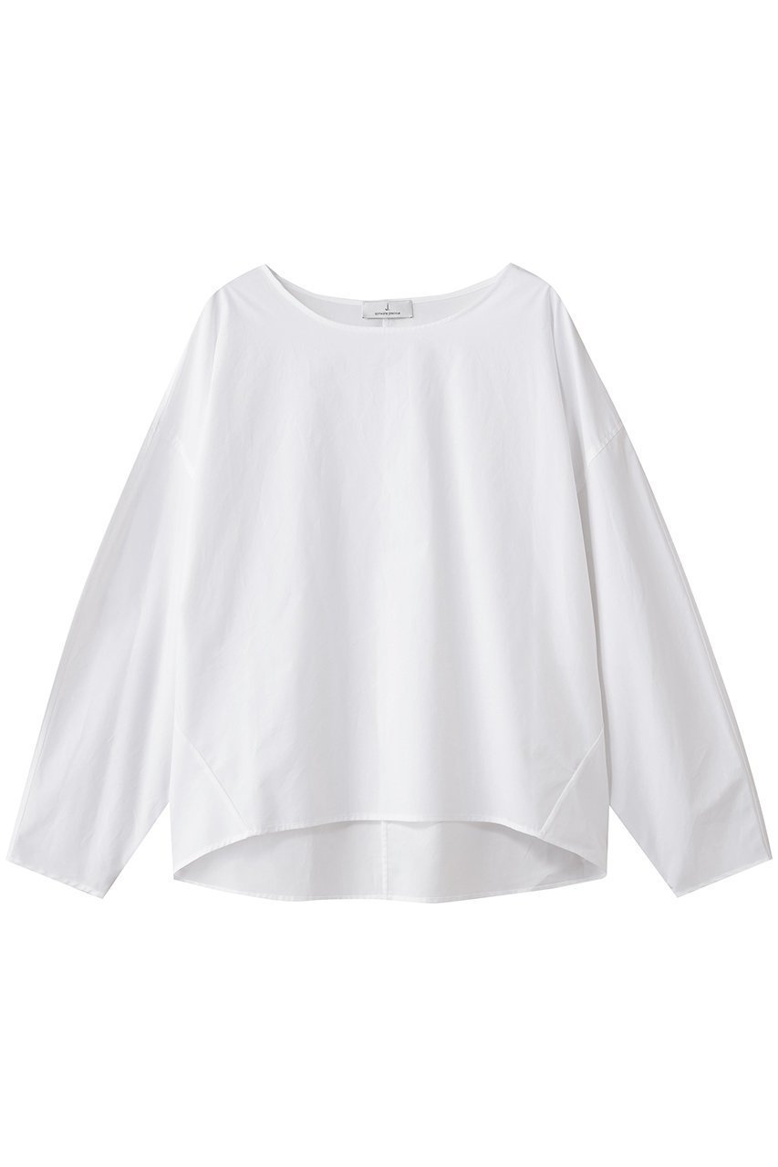 【ジェイドット/j.】のコットンTブラウス インテリア・キッズ・メンズ・レディースファッション・服の通販 founy(ファニー) 　ファッション　Fashion　レディースファッション　Fashion for Women　トップス・カットソー　Cut & Sew Tops　シャツ・ブラウス・オフィスカジュアル　Elegant Blouses & Button-Ups　スラックス　Slacks, Dress Pants　スリーブ　Sleeve, Long Sleeve / Short Sleeve　ダウン　Down, Puffer　デニム　Denim, Jeans Material　ヘムライン　Hemline, Bottom Cut　ロング　Long, Long-Length　オフホワイト|ID: prp329100004649109 ipo3291000000035753653