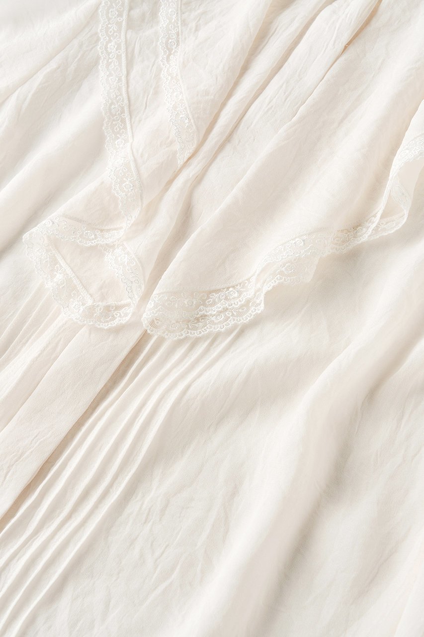 【ジェイドット/j.】のトリアセジョーゼットブラウス 人気、トレンドファッション・服の通販 founy(ファニー) 　ファッション　Fashion　レディースファッション　Fashion for Women　トップス・カットソー　Cut & Sew Tops　シャツ・ブラウス・オフィスカジュアル　Elegant Blouses & Button-Ups　シルク　Silk, 100% Silk　スタンド　Stand Collar, Upright Stand　スリーブ　Sleeve, Long Sleeve / Short Sleeve　フリル　Frill, Ruffle　リュクス　Luxury, Elegant, High-End, Chic　ロング　Long, Long-Length　エレガント 上品　Elegant　other-5|ID: prp329100004649112 ipo3291000000036101521