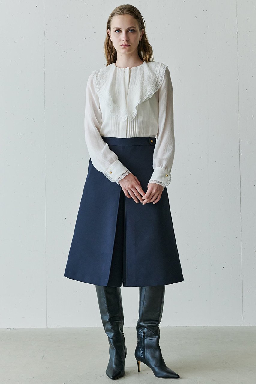 【ジェイドット/j.】のトリアセジョーゼットブラウス 人気、トレンドファッション・服の通販 founy(ファニー) 　ファッション　Fashion　レディースファッション　Fashion for Women　トップス・カットソー　Cut & Sew Tops　シャツ・ブラウス・オフィスカジュアル　Elegant Blouses & Button-Ups　シルク　Silk, 100% Silk　スタンド　Stand Collar, Upright Stand　スリーブ　Sleeve, Long Sleeve / Short Sleeve　フリル　Frill, Ruffle　リュクス　Luxury, Elegant, High-End, Chic　ロング　Long, Long-Length　エレガント 上品　Elegant　other-6|ID: prp329100004649112 ipo3291000000036101522