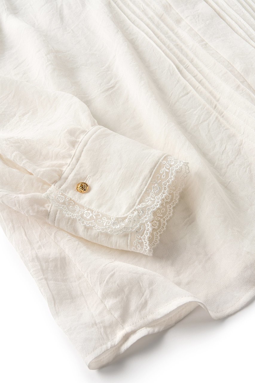 【ジェイドット/j.】のトリアセジョーゼットブラウス 人気、トレンドファッション・服の通販 founy(ファニー) 　ファッション　Fashion　レディースファッション　Fashion for Women　トップス・カットソー　Cut & Sew Tops　シャツ・ブラウス・オフィスカジュアル　Elegant Blouses & Button-Ups　シルク　Silk, 100% Silk　スタンド　Stand Collar, Upright Stand　スリーブ　Sleeve, Long Sleeve / Short Sleeve　フリル　Frill, Ruffle　リュクス　Luxury, Elegant, High-End, Chic　ロング　Long, Long-Length　エレガント 上品　Elegant　other-3|ID: prp329100004649112 ipo3291000000036907991