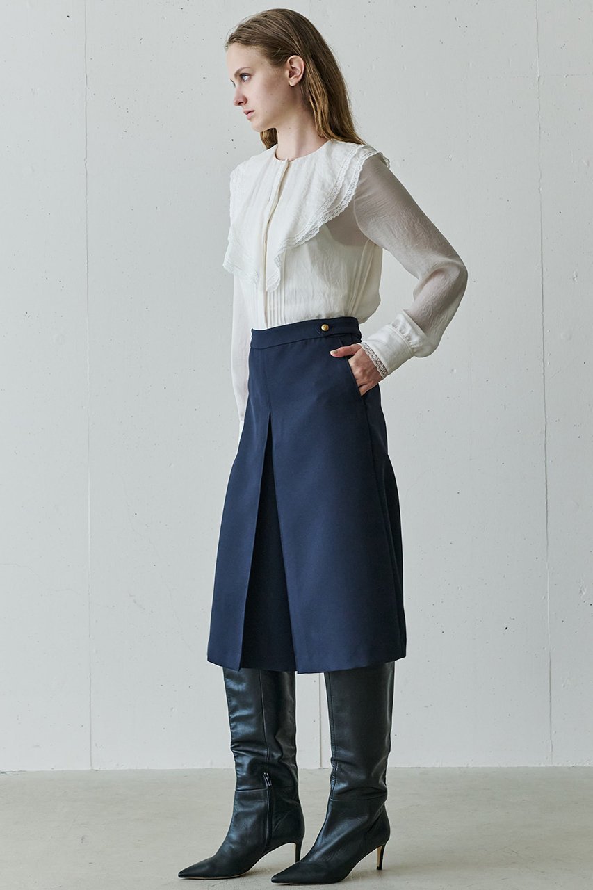 【ジェイドット/j.】のトリアセジョーゼットブラウス 人気、トレンドファッション・服の通販 founy(ファニー) 　ファッション　Fashion　レディースファッション　Fashion for Women　トップス・カットソー　Cut & Sew Tops　シャツ・ブラウス・オフィスカジュアル　Elegant Blouses & Button-Ups　シルク　Silk, 100% Silk　スタンド　Stand Collar, Upright Stand　スリーブ　Sleeve, Long Sleeve / Short Sleeve　フリル　Frill, Ruffle　リュクス　Luxury, Elegant, High-End, Chic　ロング　Long, Long-Length　エレガント 上品　Elegant　other-7|ID: prp329100004649112 ipo3291000000036907995