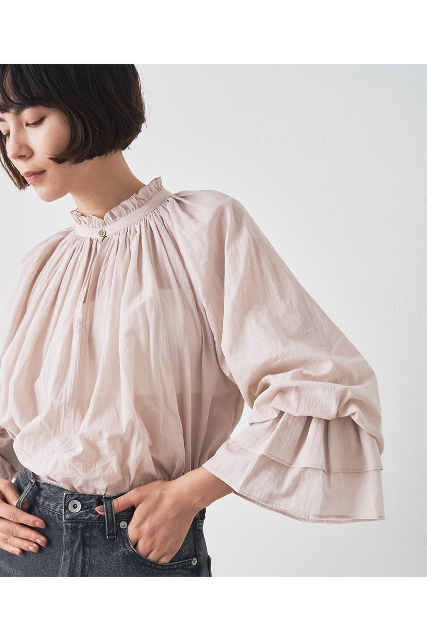 【ウィムガゼット/Whim Gazette】のカフスギャザーブラウス 人気、トレンドファッション・服の通販 founy(ファニー) ファッション Fashion レディースファッション Fashion for Women トップス・カットソー Cut & Sew Tops シャツ・ブラウス・オフィスカジュアル Elegant Blouses & Button-Ups カフス Cuff Design ギャザー Gathered, Ruffled スリーブ Sleeve, Long Sleeve / Short Sleeve フリル Frill, Ruffle ベビー Baby, Babywear ロング Long, Long-Length エレガント 上品 Elegant other-2|ID: prp329100004649116 ipo3291000000036101529