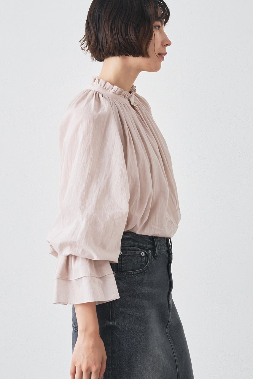 【ウィムガゼット/Whim Gazette】のカフスギャザーブラウス 人気、トレンドファッション・服の通販 founy(ファニー) ファッション Fashion レディースファッション Fashion for Women トップス・カットソー Cut & Sew Tops シャツ・ブラウス・オフィスカジュアル Elegant Blouses & Button-Ups カフス Cuff Design ギャザー Gathered, Ruffled スリーブ Sleeve, Long Sleeve / Short Sleeve フリル Frill, Ruffle ベビー Baby, Babywear ロング Long, Long-Length エレガント 上品 Elegant other-7|ID: prp329100004649116 ipo3291000000036101534