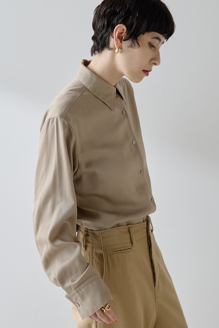 【ウィムガゼット/Whim Gazette】のトロミシャツ 人気、トレンドファッション・服の通販 founy(ファニー) 　ファッション　Fashion　レディースファッション　Fashion for Women　トップス・カットソー　Cut & Sew Tops　シャツ・ブラウス・オフィスカジュアル　Elegant Blouses & Button-Ups　とろみ　Fluid, Flowy Fabric　なめらか　Smooth, Silky Texture　クラシック　Classic, Timeless Style　スリーブ　Sleeve, Long Sleeve / Short Sleeve　ドレープ　Drape, Draping Fabric　ベーシック　Basic, Essential　モダン　Modern, Contemporary　ロング　Long, Long-Length　ヴィンテージ　Vintage Style　エレガント 上品　Elegant　other-5|ID: prp329100004649120 ipo3291000000036101550