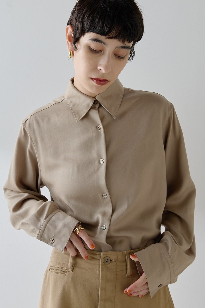 【ウィムガゼット/Whim Gazette】のトロミシャツ 人気、トレンドファッション・服の通販 founy(ファニー) 　ファッション　Fashion　レディースファッション　Fashion for Women　トップス・カットソー　Cut & Sew Tops　シャツ・ブラウス・オフィスカジュアル　Elegant Blouses & Button-Ups　とろみ　Fluid, Flowy Fabric　なめらか　Smooth, Silky Texture　クラシック　Classic, Timeless Style　スリーブ　Sleeve, Long Sleeve / Short Sleeve　ドレープ　Drape, Draping Fabric　ベーシック　Basic, Essential　モダン　Modern, Contemporary　ロング　Long, Long-Length　ヴィンテージ　Vintage Style　エレガント 上品　Elegant　other-6|ID: prp329100004649120 ipo3291000000036101551