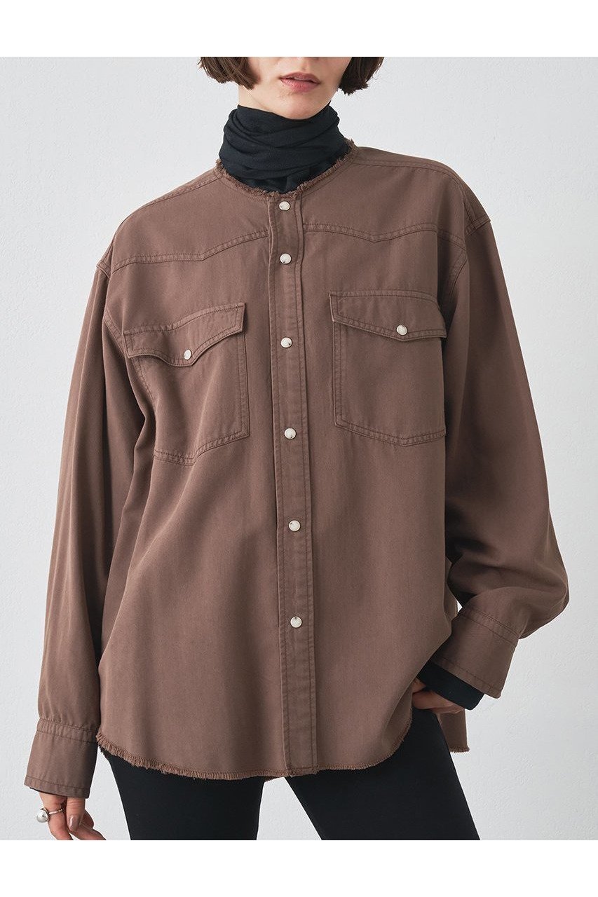 【ウィムガゼット/Whim Gazette】のセイヒンゾメヨーク切替シャツ 人気、トレンドファッション・服の通販 founy(ファニー) 　ファッション　Fashion　レディースファッション　Fashion for Women　トップス・カットソー　Cut & Sew Tops　シャツ・ブラウス・オフィスカジュアル　Elegant Blouses & Button-Ups　2025年　2025　2025-2026秋冬・A/W　Autumn/Winter 2025–26 AW25–26　スマート　Smart, Elegant　スリーブ　Sleeve, Long Sleeve / Short Sleeve　ドレープ　Drape, Draping Fabric　ヨーク　Yoke, Yoke Design　ロング　Long, Long-Length　切替　Switching, Contrast Panel　A/W・秋冬　Autumn/Winter　 other-1|ID: prp329100004649122 ipo3291000000033576017