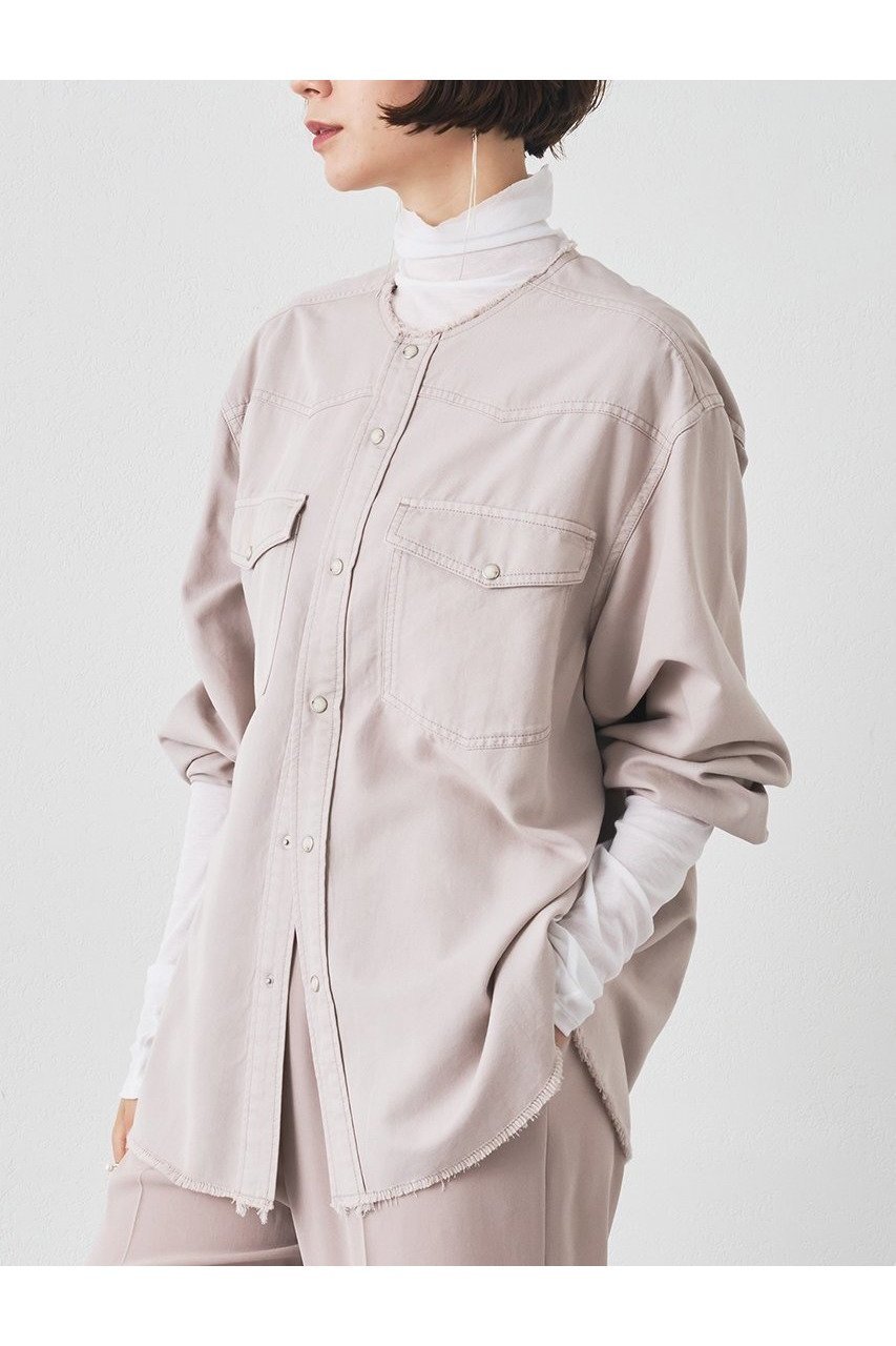 【ウィムガゼット/Whim Gazette】のセイヒンゾメヨーク切替シャツ 人気、トレンドファッション・服の通販 founy(ファニー) 　ファッション　Fashion　レディースファッション　Fashion for Women　トップス・カットソー　Cut & Sew Tops　シャツ・ブラウス・オフィスカジュアル　Elegant Blouses & Button-Ups　2025年　2025　2025-2026秋冬・A/W　Autumn/Winter 2025–26 AW25–26　スマート　Smart, Elegant　スリーブ　Sleeve, Long Sleeve / Short Sleeve　ドレープ　Drape, Draping Fabric　ヨーク　Yoke, Yoke Design　ロング　Long, Long-Length　切替　Switching, Contrast Panel　A/W・秋冬　Autumn/Winter　other-3|ID: prp329100004649122 ipo3291000000033576023
