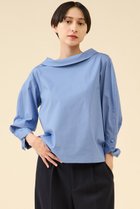 【マルティニーク/martinique】のボートネックブラウス 人気、トレンドファッション・服の通販 founy(ファニー) ファッション Fashion レディースファッション Fashion for Women トップス・カットソー Cut & Sew Tops シャツ・ブラウス・オフィスカジュアル Elegant Blouses & Button-Ups おすすめ Recommended / Our Picks カッティング Cutting Detail カーディガン Cardigan, Knitwear クラシック Classic, Timeless Style シンプル Simple, Minimal スリーブ Sleeve, Long Sleeve / Short Sleeve デコルテ Décolleté, Neckline ブロード Broadcloth, Fine Cotton ロング Long, Long-Length エレガント 上品 Elegant thumbnail サックス|ID: prp329100004649129 ipo3291000000036101554