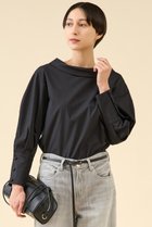 【マルティニーク/martinique】のボートネックブラウス 人気、トレンドファッション・服の通販 founy(ファニー) ファッション Fashion レディースファッション Fashion for Women トップス・カットソー Cut & Sew Tops シャツ・ブラウス・オフィスカジュアル Elegant Blouses & Button-Ups おすすめ Recommended / Our Picks カッティング Cutting Detail カーディガン Cardigan, Knitwear クラシック Classic, Timeless Style シンプル Simple, Minimal スリーブ Sleeve, Long Sleeve / Short Sleeve デコルテ Décolleté, Neckline ブロード Broadcloth, Fine Cotton ロング Long, Long-Length エレガント 上品 Elegant thumbnail ブラック|ID: prp329100004649129 ipo3291000000036101555