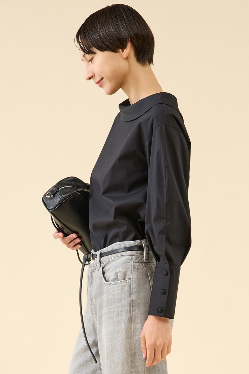 【マルティニーク/martinique】のボートネックブラウス 人気、トレンドファッション・服の通販 founy(ファニー) 　ファッション　Fashion　レディースファッション　Fashion for Women　トップス・カットソー　Cut & Sew Tops　シャツ・ブラウス・オフィスカジュアル　Elegant Blouses & Button-Ups　おすすめ　Recommended / Our Picks　カッティング　Cutting Detail　カーディガン　Cardigan, Knitwear　クラシック　Classic, Timeless Style　シンプル　Simple, Minimal　スリーブ　Sleeve, Long Sleeve / Short Sleeve　デコルテ　Décolleté, Neckline　ブロード　Broadcloth, Fine Cotton　ロング　Long, Long-Length　エレガント 上品　Elegant　other-2|ID: prp329100004649129 ipo3291000000036101556