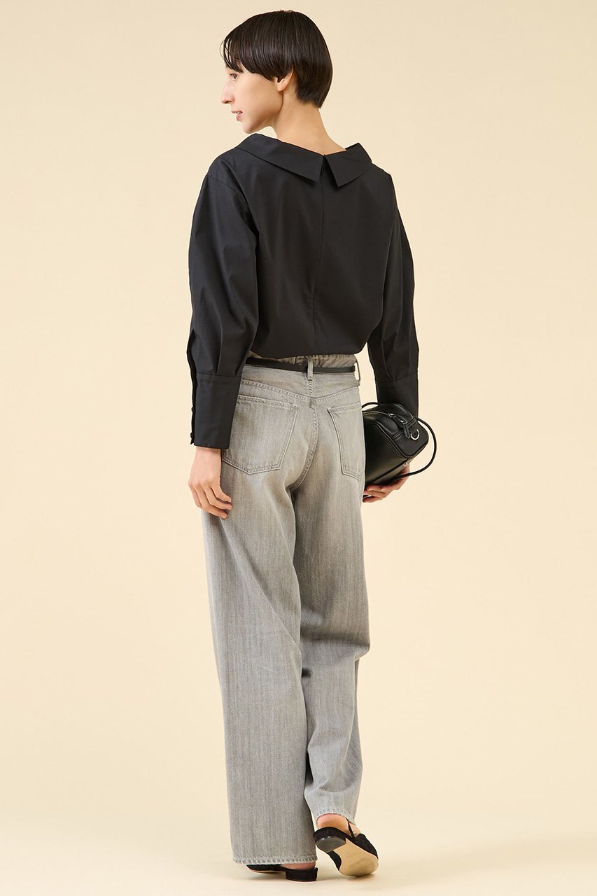 【マルティニーク/martinique】のボートネックブラウス 人気、トレンドファッション・服の通販 founy(ファニー) 　ファッション　Fashion　レディースファッション　Fashion for Women　トップス・カットソー　Cut & Sew Tops　シャツ・ブラウス・オフィスカジュアル　Elegant Blouses & Button-Ups　おすすめ　Recommended / Our Picks　カッティング　Cutting Detail　カーディガン　Cardigan, Knitwear　クラシック　Classic, Timeless Style　シンプル　Simple, Minimal　スリーブ　Sleeve, Long Sleeve / Short Sleeve　デコルテ　Décolleté, Neckline　ブロード　Broadcloth, Fine Cotton　ロング　Long, Long-Length　エレガント 上品　Elegant　other-7|ID: prp329100004649129 ipo3291000000036101561