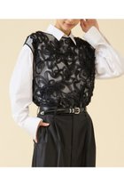【マルティニーク/martinique】のテープ刺繍ブラウス ブラック|ID:prp329100004649130