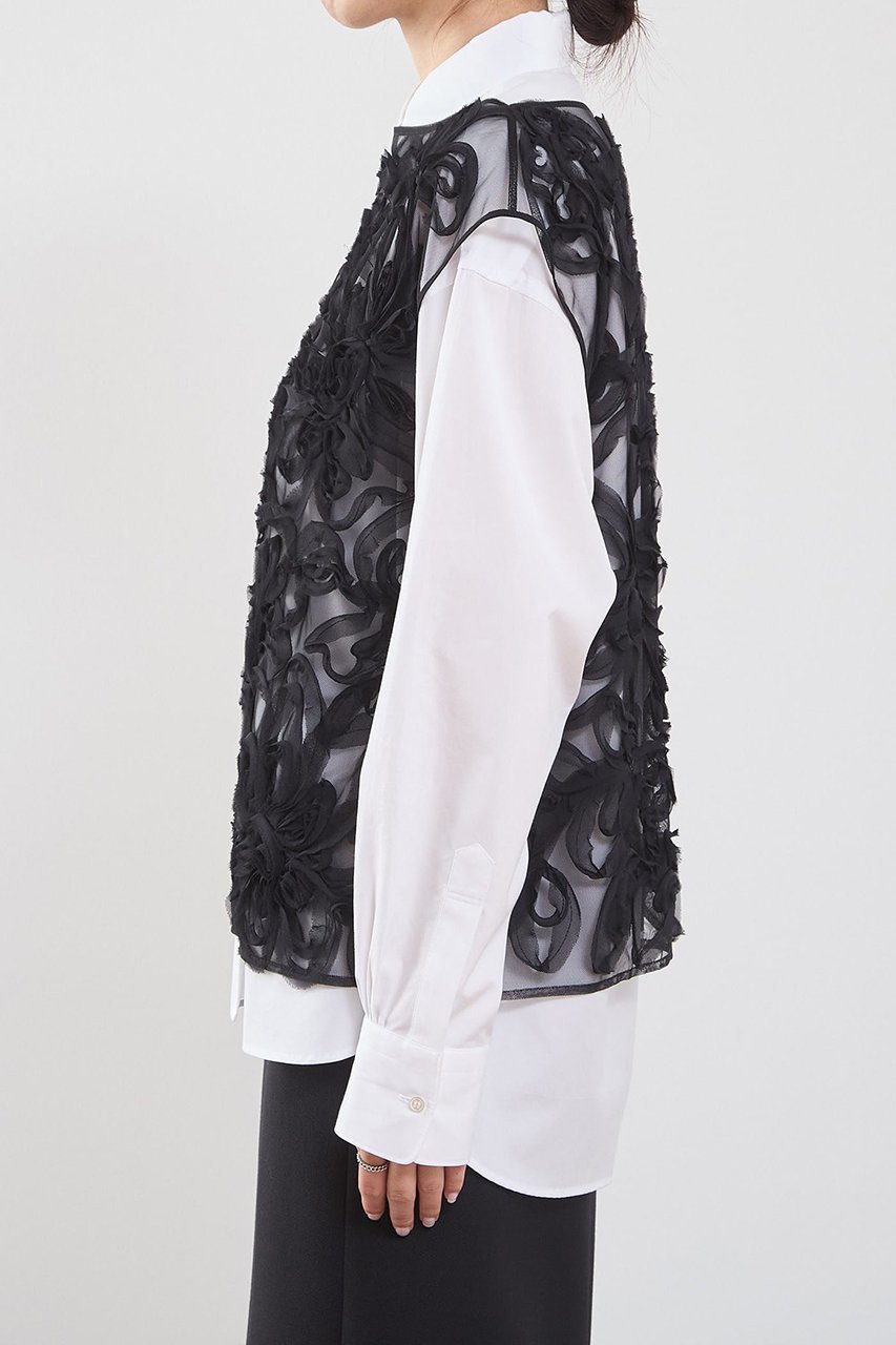 【マルティニーク/martinique】のテープ刺繍ブラウス 人気、トレンドファッション・服の通販 founy(ファニー) ファッション Fashion レディースファッション Fashion for Women トップス・カットソー Cut & Sew Tops キャミソール&ノースリーブ Camisoles & Sleeveless Tops シャツ・ブラウス・オフィスカジュアル Elegant Blouses & Button-Ups おすすめ Recommended / Our Picks キャミソール Camisole, Spaghetti Strap Top シフォン Chiffon, Lightweight Fabric スペシャル Special, Limited Edition セットアップ Set-Up, Coordinated Outfit タートル Turtleneck, Turtle Collar ノースリーブ Sleeveless, No-Sleeve ボタニカル Botanical, Floral Pattern 再入荷 Restock / Back in Stock 結婚式 Wedding other-8|ID: prp329100004649130 ipo3291000000036101570