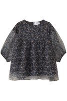 【マーレット/MERLETTE】のPARAISO フラワープリント シルクオーガンザ ボリュームティアードブラウス 人気、トレンドファッション・服の通販 founy(ファニー) ファッション Fashion レディースファッション Fashion for Women トップス・カットソー Cut & Sew Tops シャツ・ブラウス・オフィスカジュアル Elegant Blouses & Button-Ups 花柄・フラワープリント・モチーフ Floral Prints & Motifs / Flower Pattern Tops 2025年 2025 2025-2026秋冬・A/W Autumn/Winter 2025–26 AW25–26 ショート Short, Short Length スリーブ Sleeve, Long Sleeve / Short Sleeve フォーマル Formal, Dressy フラワー Flower, Floral プリント Print, Printed Pattern ボトム Bottoms, Lower Wear A/W・秋冬 Autumn/Winter |ID:prp329100004649133