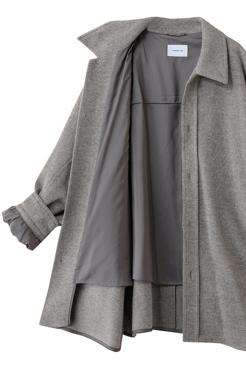 【スタニングルアー/STUNNING LURE】のブラッシュドウールミドルコート 人気、トレンドファッション・服の通販 founy(ファニー) 　ファッション　Fashion　レディースファッション　Fashion for Women　アウター　Coat / Outerwear Collection　コート・ロングコート・ピーコート　Long Coats, Peacoats & More　タンブラー　Tumbler, Travel Mug　ロング　Long, Long-Length　other-6|ID: prp329100004649137 ipo3291000000034990393