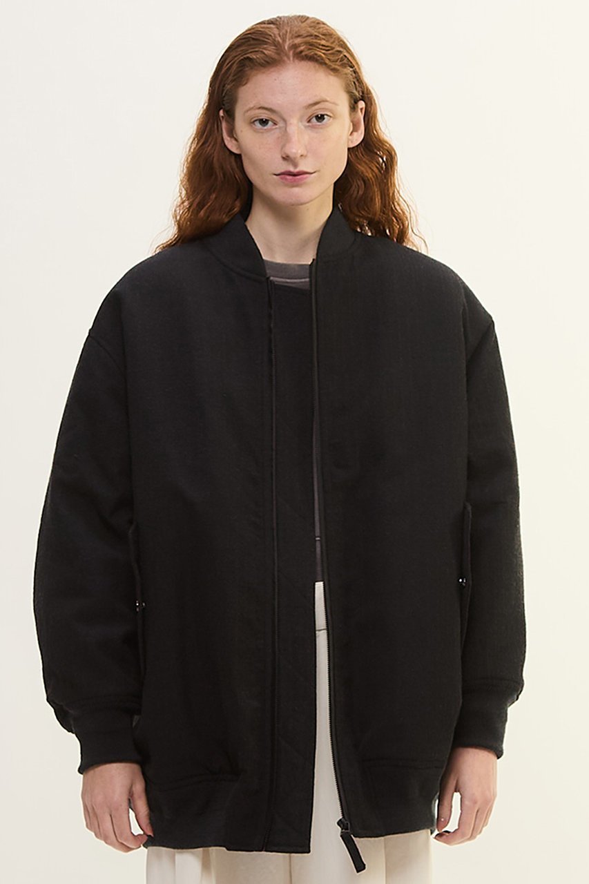 【プレインピープル/PLAIN PEOPLE】のウールリネンヘリンボンMA-1型ブルゾン インテリア・キッズ・メンズ・レディースファッション・服の通販 founy(ファニー) 　ファッション　Fashion　レディースファッション　Fashion for Women　アウター　Coat / Outerwear Collection　レディースジャケット・軽アウター　Jackets　ブルゾンジャケット・スポーティアウター　Blouson Jackets　MA-1ジャケット　MA-1 Bomber Jackets / Flight Jackets　シルク　Silk, 100% Silk　ジャケット　Jacket, Outerwear　ドレス　Dress, One-Piece　ネップ　Nepp, Slub Yarn　ブルゾン　Blouson, Bomber Jacket　リネン　Linen, Linen Fabric　ワッシャー　Washer, Crinkled Finish　チャコールグレー|ID: prp329100004649142 ipo3291000000036101582