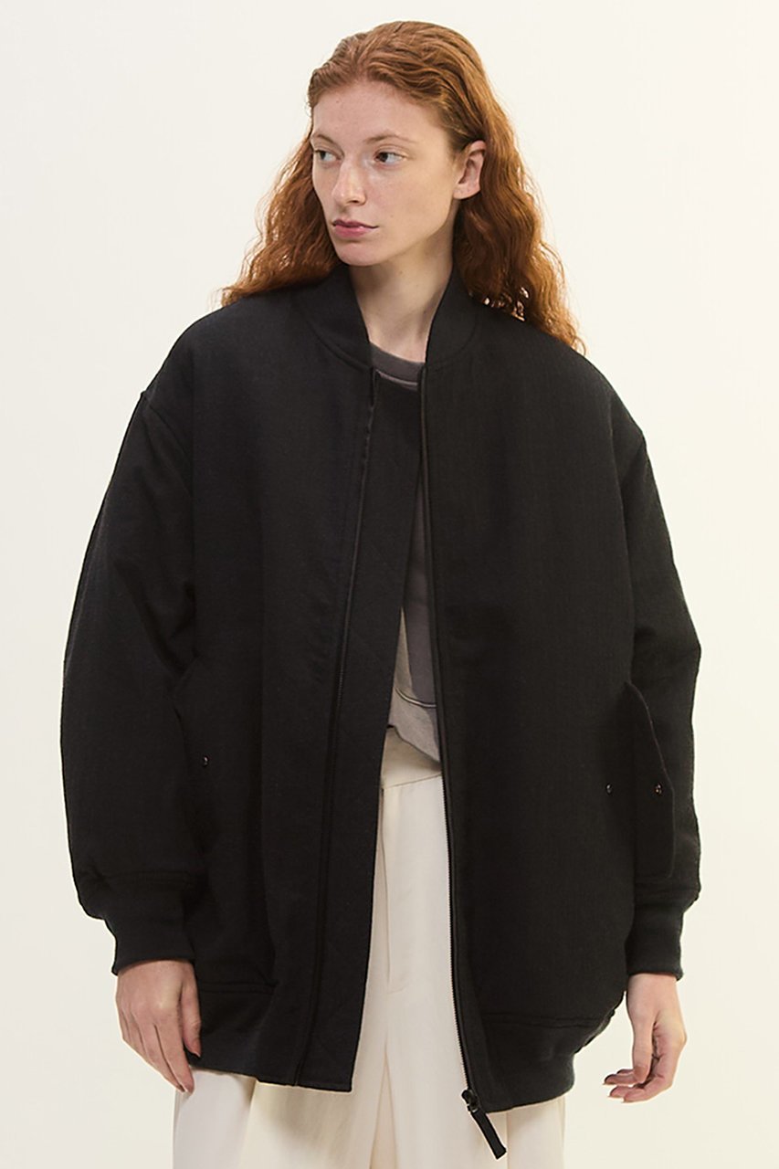 【プレインピープル/PLAIN PEOPLE】のウールリネンヘリンボンMA-1型ブルゾン 人気、トレンドファッション・服の通販 founy(ファニー) 　ファッション　Fashion　レディースファッション　Fashion for Women　アウター　Coat / Outerwear Collection　レディースジャケット・軽アウター　Jackets　ブルゾンジャケット・スポーティアウター　Blouson Jackets　MA-1ジャケット　MA-1 Bomber Jackets / Flight Jackets　シルク　Silk, 100% Silk　ジャケット　Jacket, Outerwear　ドレス　Dress, One-Piece　ネップ　Nepp, Slub Yarn　ブルゾン　Blouson, Bomber Jacket　リネン　Linen, Linen Fabric　ワッシャー　Washer, Crinkled Finish　other-4|ID: prp329100004649142 ipo3291000000036101585