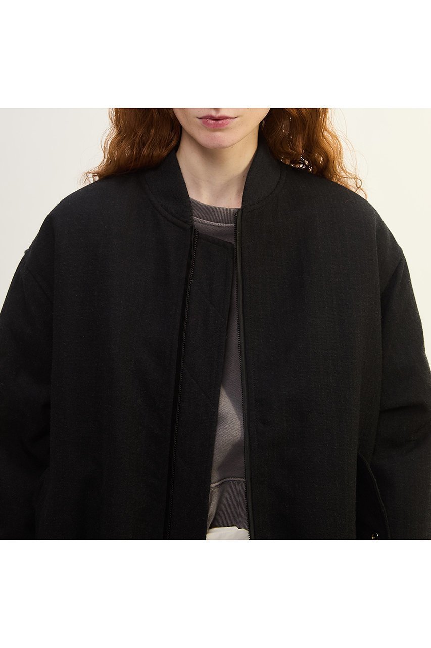 【プレインピープル/PLAIN PEOPLE】のウールリネンヘリンボンMA-1型ブルゾン 人気、トレンドファッション・服の通販 founy(ファニー) 　ファッション　Fashion　レディースファッション　Fashion for Women　アウター　Coat / Outerwear Collection　レディースジャケット・軽アウター　Jackets　ブルゾンジャケット・スポーティアウター　Blouson Jackets　MA-1ジャケット　MA-1 Bomber Jackets / Flight Jackets　シルク　Silk, 100% Silk　ジャケット　Jacket, Outerwear　ドレス　Dress, One-Piece　ネップ　Nepp, Slub Yarn　ブルゾン　Blouson, Bomber Jacket　リネン　Linen, Linen Fabric　ワッシャー　Washer, Crinkled Finish　other-5|ID: prp329100004649142 ipo3291000000036101586