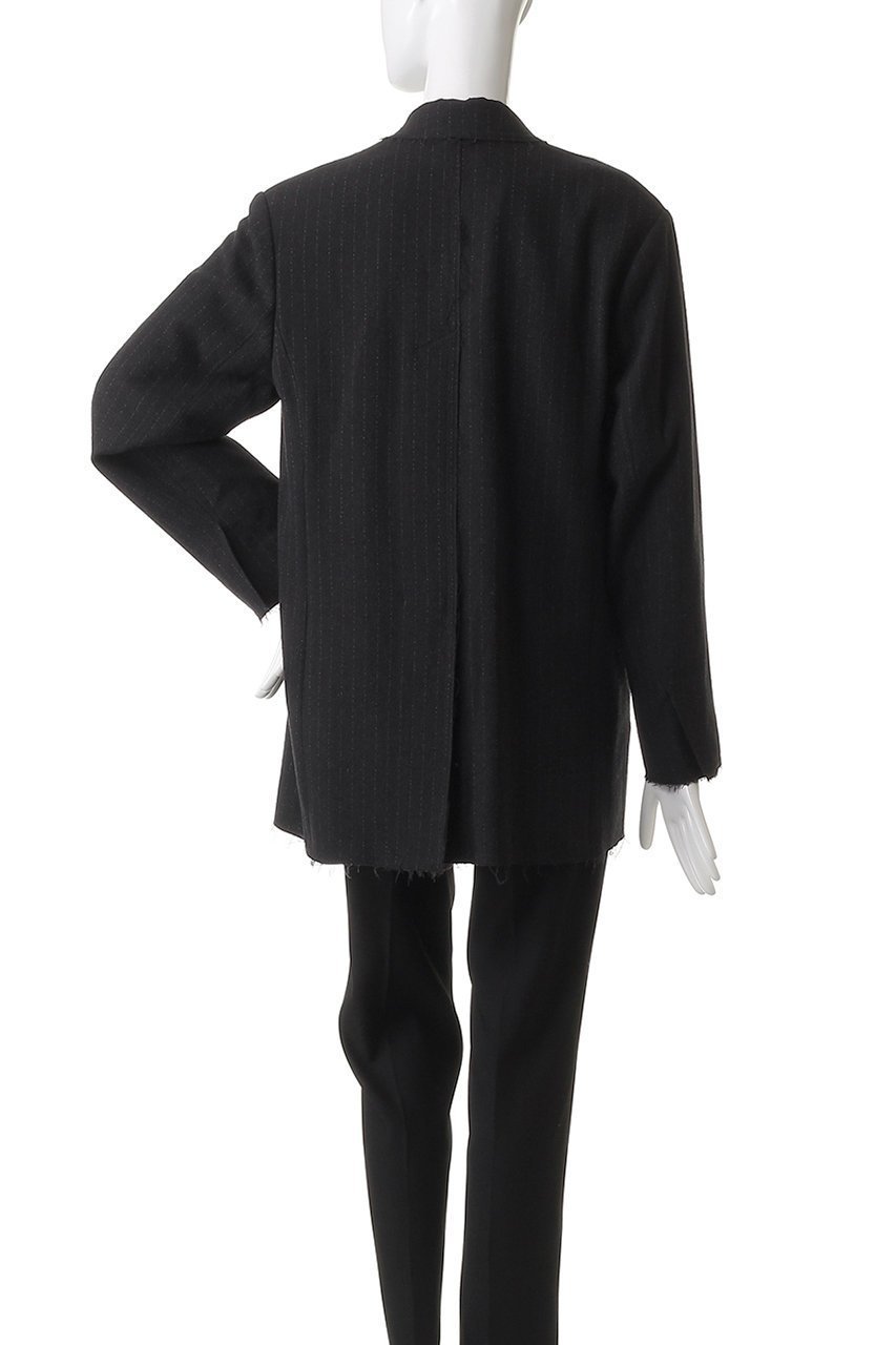 【ウーア/Uhr】のウールシルクストライプトジャケット 人気、トレンドファッション・服の通販 founy(ファニー) 　ファッション　Fashion　レディースファッション　Fashion for Women　アウター　Coat / Outerwear Collection　レディースジャケット・軽アウター　Jackets　シルク　Silk, 100% Silk　ジャケット　Jacket, Outerwear　ストライプ　Stripe, Striped Pattern　フォルム　Silhouette, Form　other-4|ID: prp329100004649147 ipo3291000000036101610