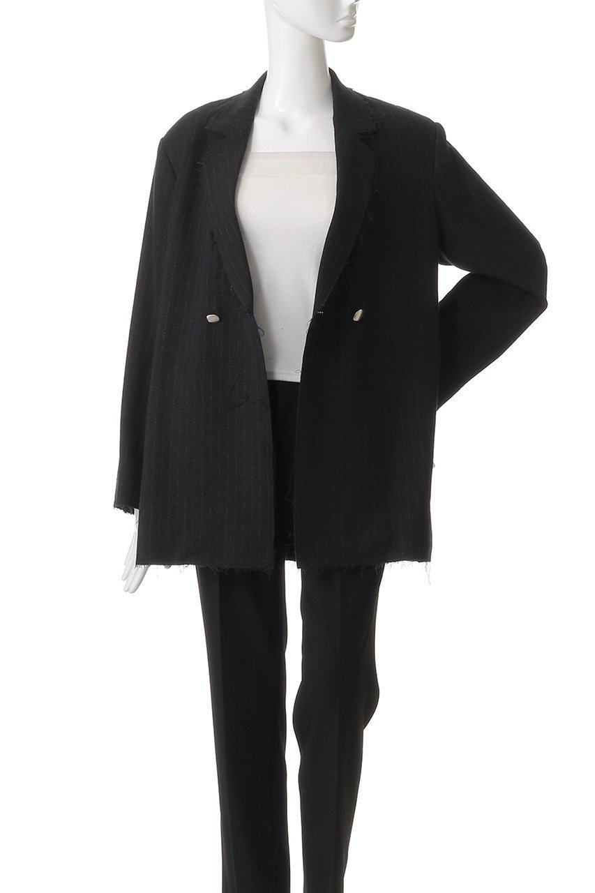 【ウーア/Uhr】のウールシルクストライプトジャケット 人気、トレンドファッション・服の通販 founy(ファニー) 　ファッション　Fashion　レディースファッション　Fashion for Women　アウター　Coat / Outerwear Collection　レディースジャケット・軽アウター　Jackets　シルク　Silk, 100% Silk　ジャケット　Jacket, Outerwear　ストライプ　Stripe, Striped Pattern　フォルム　Silhouette, Form　other-8|ID: prp329100004649147 ipo3291000000036101614