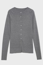 【スタニングルアー/STUNNING LURE】のrヤクコットンリブカーディガン 人気、トレンドファッション・服の通販 founy(ファニー) ファッション Fashion レディースファッション Fashion for Women トップス・カットソー Cut & Sew Tops ニット Knit Tops & Sweaters カーディガン・羽織り Layered Style Cardigans 2025年 2025 2025-2026秋冬・A/W Autumn/Winter 2025–26 AW25–26 なめらか Smooth, Silky Texture カーディガン Cardigan, Knitwear シンプル Simple, Minimal エレガント 上品 Elegant A/W・秋冬 Autumn/Winter thumbnail グレー|ID: prp329100004649149 ipo3291000000033576256
