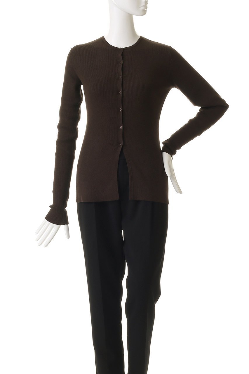 【スタニングルアー/STUNNING LURE】のrヤクコットンリブカーディガン 人気、トレンドファッション・服の通販 founy(ファニー) 　ファッション　Fashion　レディースファッション　Fashion for Women　トップス・カットソー　Cut & Sew Tops　ニット　Knit Tops & Sweaters　カーディガン・羽織り　Layered Style Cardigans　なめらか　Smooth, Silky Texture　カーディガン　Cardigan, Knitwear　シンプル　Simple, Minimal　エレガント 上品　Elegant　other-2|ID: prp329100004649149 ipo3291000000035883013