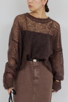 【ガリャルダガランテ/GALLARDAGALANTE】のモヘヤリングシアーニット 人気、トレンドファッション・服の通販 founy(ファニー) ファッション Fashion レディースファッション Fashion for Women トップス・カットソー Cut & Sew Tops ニット Knit Tops & Sweaters カジュアルプルオーバー・ニットトップス Pullovers & Knit Tops / Casual Pullovers 2025年 2025 2025-2026秋冬・A/W Autumn/Winter 2025–26 AW25–26 おすすめ Recommended / Our Picks シアー Sheer, See-Through A/W・秋冬 Autumn/Winter thumbnail ブラウン|ID: prp329100004649150 ipo3291000000033576260