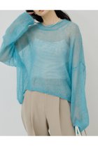 【ガリャルダガランテ/GALLARDAGALANTE】のモヘヤリングシアーニット 人気、トレンドファッション・服の通販 founy(ファニー) ファッション Fashion レディースファッション Fashion for Women トップス・カットソー Cut & Sew Tops ニット Knit Tops & Sweaters カジュアルプルオーバー・ニットトップス Pullovers & Knit Tops / Casual Pullovers 2025年 2025 2025-2026秋冬・A/W Autumn/Winter 2025–26 AW25–26 おすすめ Recommended / Our Picks シアー Sheer, See-Through A/W・秋冬 Autumn/Winter thumbnail ブルー|ID: prp329100004649150 ipo3291000000033576261