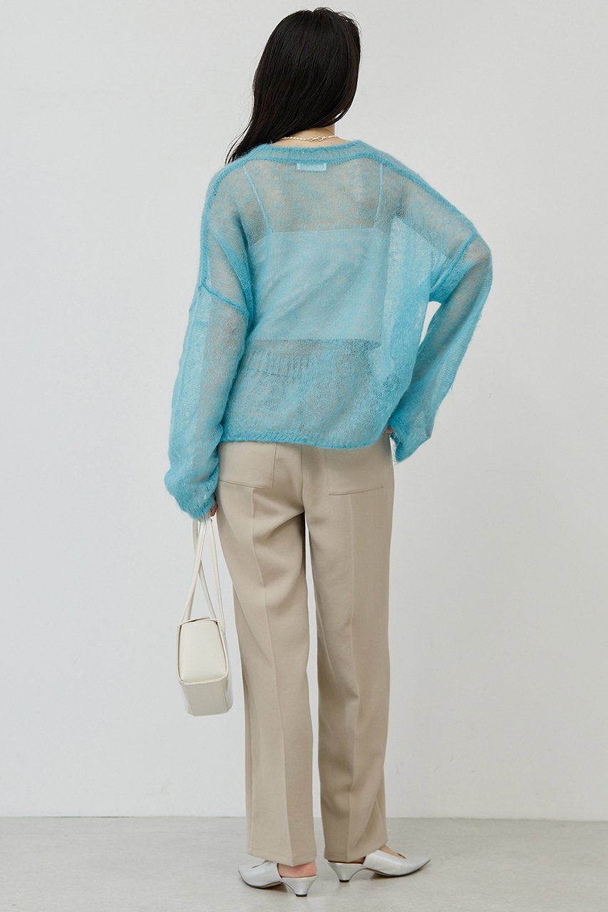 【ガリャルダガランテ/GALLARDAGALANTE】のモヘヤリングシアーニット 人気、トレンドファッション・服の通販 founy(ファニー) 　ファッション　Fashion　レディースファッション　Fashion for Women　トップス・カットソー　Cut & Sew Tops　ニット　Knit Tops & Sweaters　カジュアルプルオーバー・ニットトップス　Pullovers & Knit Tops / Casual Pullovers　2025年　2025　2025-2026秋冬・A/W　Autumn/Winter 2025–26 AW25–26　おすすめ　Recommended / Our Picks　シアー　Sheer, See-Through　A/W・秋冬　Autumn/Winter　other-4|ID: prp329100004649150 ipo3291000000033576264