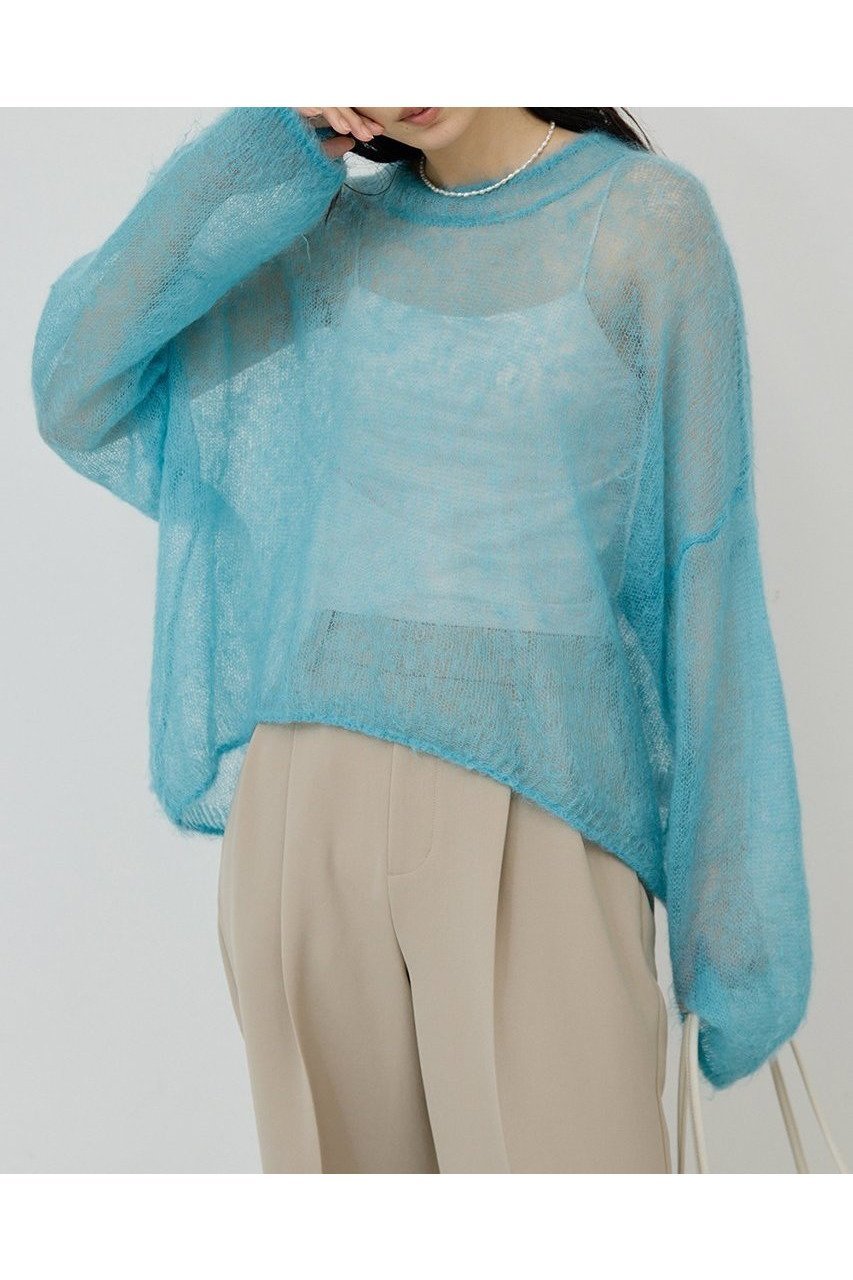 【ガリャルダガランテ/GALLARDAGALANTE】のモヘヤリングシアーニット 人気、トレンドファッション・服の通販 founy(ファニー) 　ファッション　Fashion　レディースファッション　Fashion for Women　トップス・カットソー　Cut & Sew Tops　ニット　Knit Tops & Sweaters　カジュアルプルオーバー・ニットトップス　Pullovers & Knit Tops / Casual Pullovers　2025年　2025　2025-2026秋冬・A/W　Autumn/Winter 2025–26 AW25–26　おすすめ　Recommended / Our Picks　シアー　Sheer, See-Through　A/W・秋冬　Autumn/Winter　other-5|ID: prp329100004649150 ipo3291000000033576265