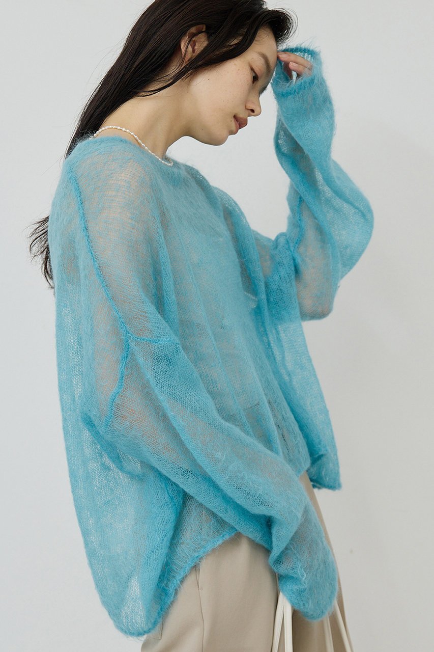 【ガリャルダガランテ/GALLARDAGALANTE】のモヘヤリングシアーニット 人気、トレンドファッション・服の通販 founy(ファニー) 　ファッション　Fashion　レディースファッション　Fashion for Women　トップス・カットソー　Cut & Sew Tops　ニット　Knit Tops & Sweaters　カジュアルプルオーバー・ニットトップス　Pullovers & Knit Tops / Casual Pullovers　おすすめ　Recommended / Our Picks　シアー　Sheer, See-Through　other-7|ID: prp329100004649150 ipo3291000000035652202