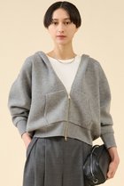 【マルティニーク/martinique】のダブルフェイスニットパーカー グレー|ID: prp329100004649153 ipo3291000000035385047