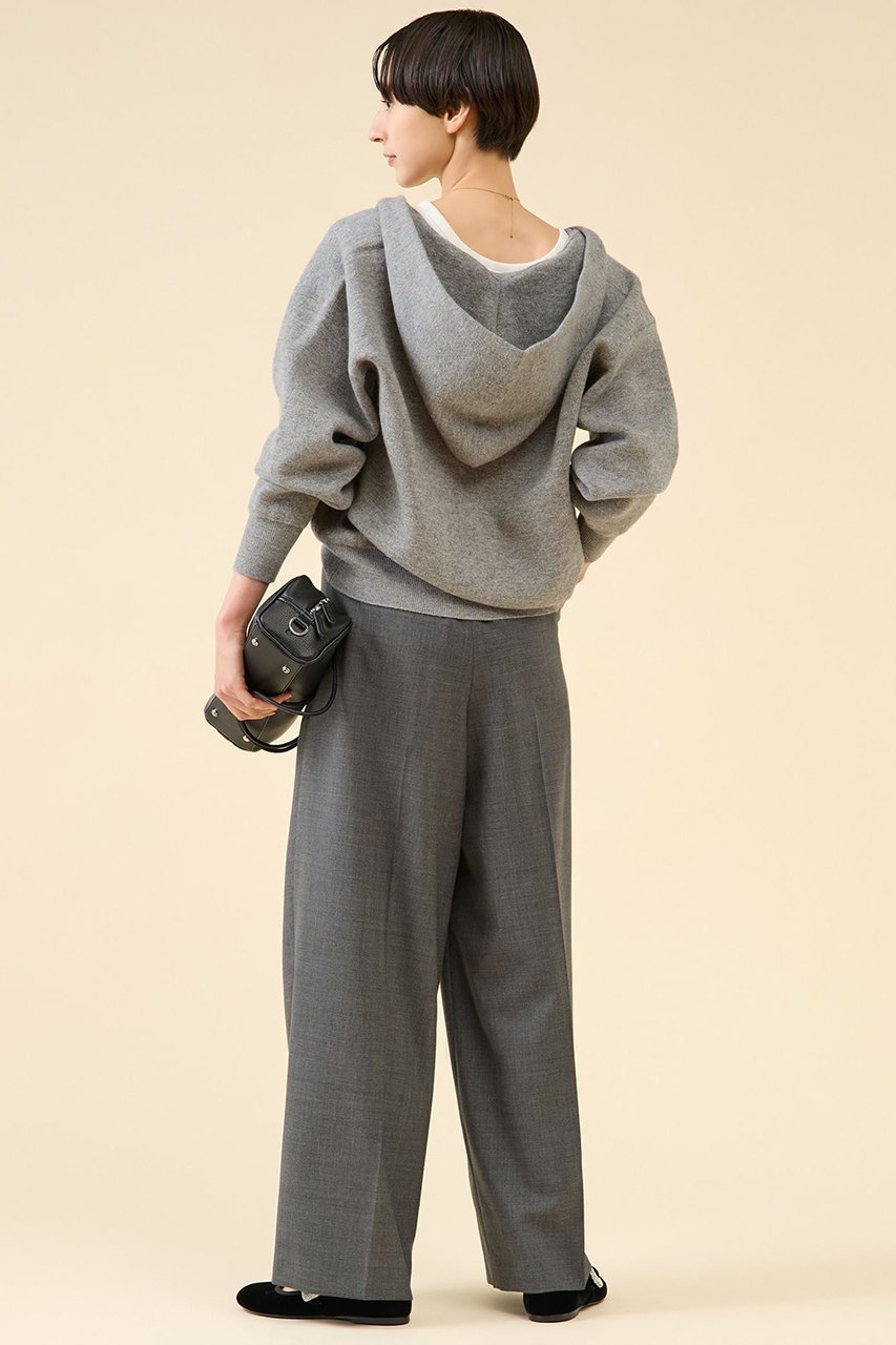 【マルティニーク/martinique】のダブルフェイスニットパーカー 人気、トレンドファッション・服の通販 founy(ファニー) 　ファッション　Fashion　レディースファッション　Fashion for Women　トップス・カットソー　Cut & Sew Tops　ニット　Knit Tops & Sweaters　レディースパーカー・カジュアルフーディー　Casual Hoodies & Sweatshirts　おすすめ　Recommended / Our Picks　バランス　Balance, Style Balance　パーカー　Hoodie, Parka　エレガント 上品　Elegant　other-6|ID: prp329100004649153 ipo3291000000035835301