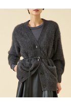 【マルティニーク/martinique】の《定番》FOXファーカーディガン チャコール|ID:prp329100004649154