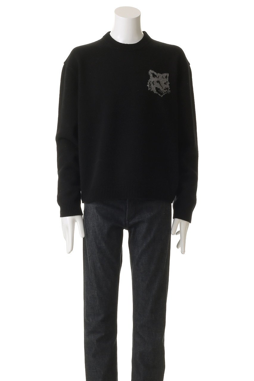 【メゾン キツネ/MAISON KITSUNE / MEN】の【MEN】FOX ヘッド インタルジア メリノ ジャンパー 人気、トレンドファッション・服の通販 founy(ファニー) 　ファッション　Fashion　メンズファッション　Fashion for Men　トップス・カットソー　Cut & Sew Tops　ニット・セーター / 定番トップス　Knit Tops & Sweaters　2025年　2025　2025-2026秋冬・A/W　Autumn/Winter 2025–26 AW25–26　ベーシック　Basic, Essential　ボトム　Bottoms, Lower Wear　エレガント 上品　Elegant　A/W・秋冬　Autumn/Winter　other-2|ID: prp329100004649156 ipo3291000000033576321