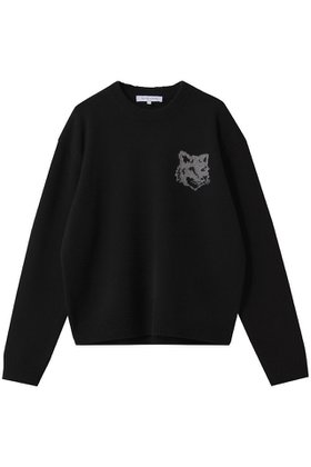 【メゾン キツネ/MAISON KITSUNE / MEN】の【MEN】FOX ヘッド インタルジア メリノ ジャンパー 人気、トレンドファッション・服の通販 founy(ファニー) ファッション Fashion メンズファッション Fashion for Men トップス・カットソー Cut & Sew Tops ニット・セーター / 定番トップス Knit Tops & Sweaters ベーシック Basic, Essential ボトム Bottoms, Lower Wear エレガント 上品 Elegant |ID:prp329100004649156