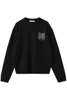 【メゾン キツネ/MAISON KITSUNE / MEN】の【MEN】FOX ヘッド インタルジア メリノ ジャンパー 人気、トレンドファッション・服の通販 founy(ファニー) ファッション Fashion メンズファッション Fashion for Men トップス・カットソー Cut & Sew Tops ニット・セーター / 定番トップス Knit Tops & Sweaters ベーシック Basic, Essential ボトム Bottoms, Lower Wear エレガント 上品 Elegant |ID:prp329100004649156