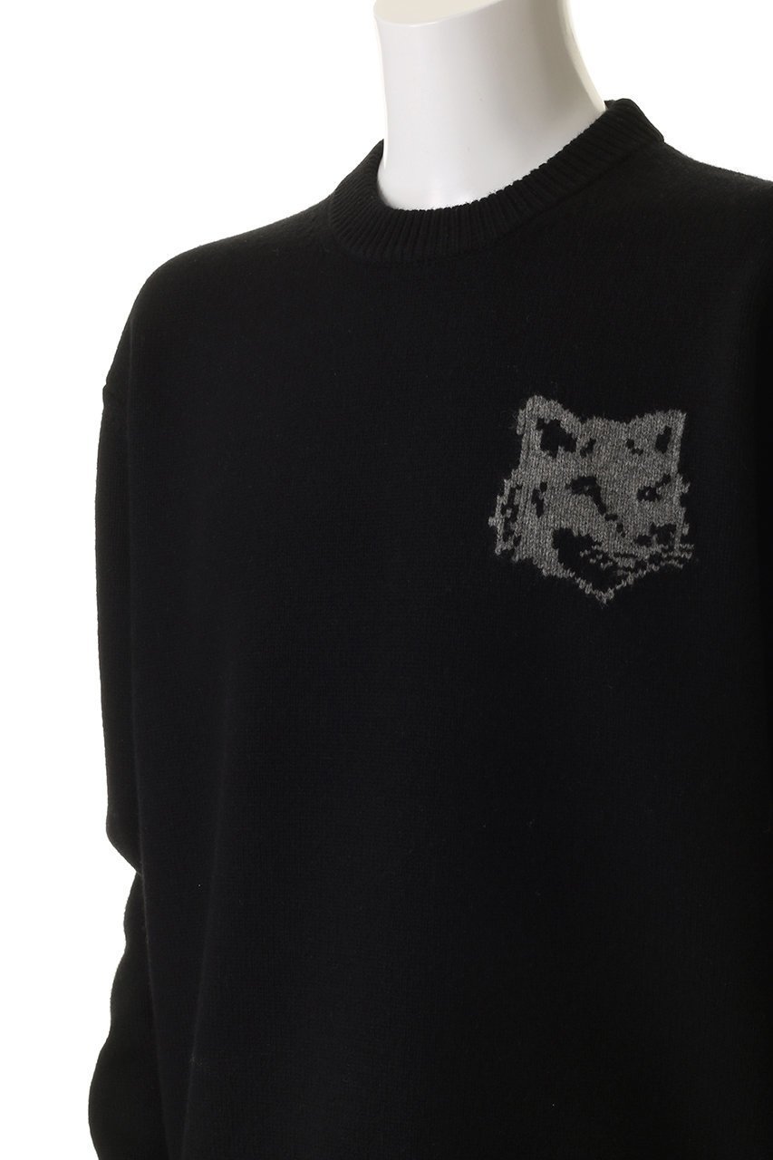 【メゾン キツネ/MAISON KITSUNE / MEN】の【MEN】FOX ヘッド インタルジア メリノ ジャンパー 人気、トレンドファッション・服の通販 founy(ファニー) 　ファッション　Fashion　メンズファッション　Fashion for Men　トップス・カットソー　Cut & Sew Tops　ニット・セーター / 定番トップス　Knit Tops & Sweaters　ベーシック　Basic, Essential　ボトム　Bottoms, Lower Wear　エレガント 上品　Elegant　other-5|ID: prp329100004649156 ipo3291000000035966903