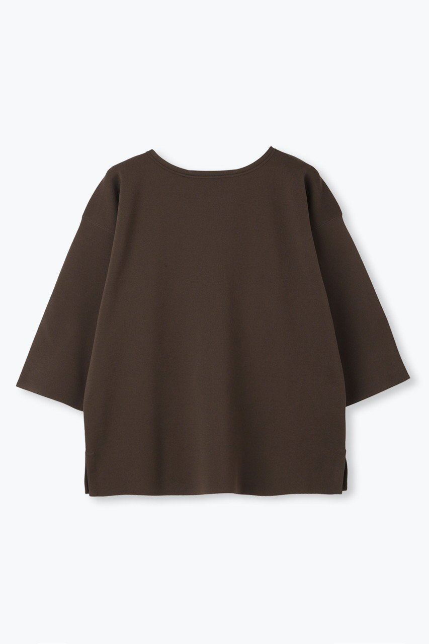 【レリル/lelill】の【limited KNIT - lelill東京1周年記念】ハイテクワイドスリーブニット インテリア・キッズ・メンズ・レディースファッション・服の通販 founy(ファニー) 　ファッション　Fashion　レディースファッション　Fashion for Women　トップス・カットソー　Cut & Sew Tops　ニット　Knit Tops & Sweaters　カジュアルプルオーバー・ニットトップス　Pullovers & Knit Tops / Casual Pullovers　ボーダー　Border, Stripe　ミラノリブ　Milano Rib, Milano Stitch　新作・新入荷　New Arrivals / New In　無地　Plain, Solid Color　ブラウン|ID: prp329100004649157 ipo3291000000033576327