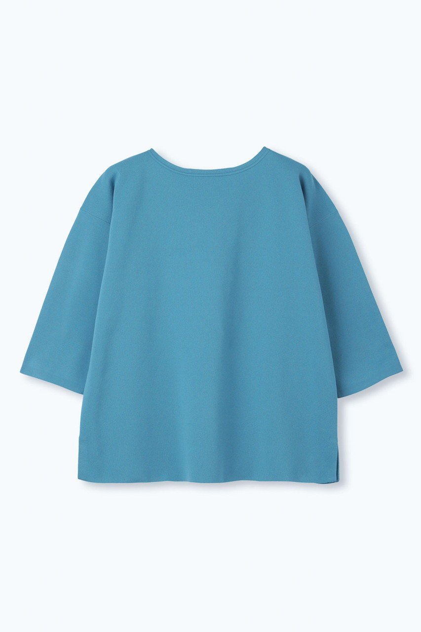【レリル/lelill】の【limited KNIT - lelill東京1周年記念】ハイテクワイドスリーブニット インテリア・キッズ・メンズ・レディースファッション・服の通販 founy(ファニー) 　ファッション　Fashion　レディースファッション　Fashion for Women　トップス・カットソー　Cut & Sew Tops　ニット　Knit Tops & Sweaters　カジュアルプルオーバー・ニットトップス　Pullovers & Knit Tops / Casual Pullovers　ボーダー　Border, Stripe　ミラノリブ　Milano Rib, Milano Stitch　新作・新入荷　New Arrivals / New In　無地　Plain, Solid Color　ブルー|ID: prp329100004649157 ipo3291000000033576333